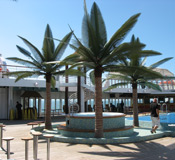 a fabricated palm tree