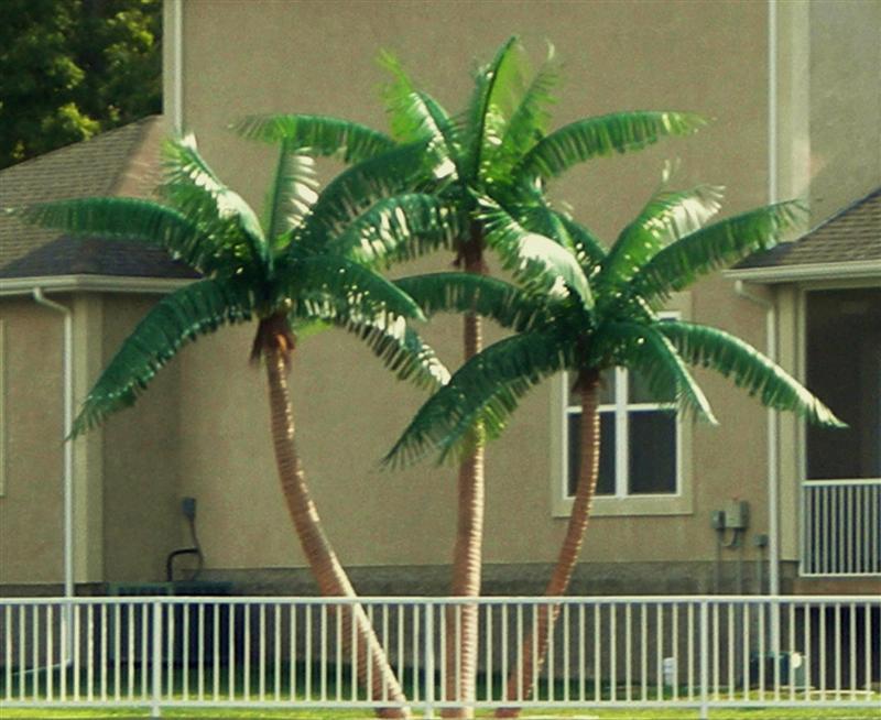 image of a fake palm tree