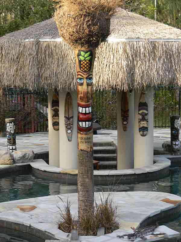 image of a tall Tiki Pole